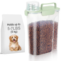 5-7Lbs Dog Cat                                Food Storage Container with Upgraded Large Nozzle BPA-free, 4 Snap Seals Plastic Pet                                Food Storage Containers with Handles are Easy to Clean and Carry